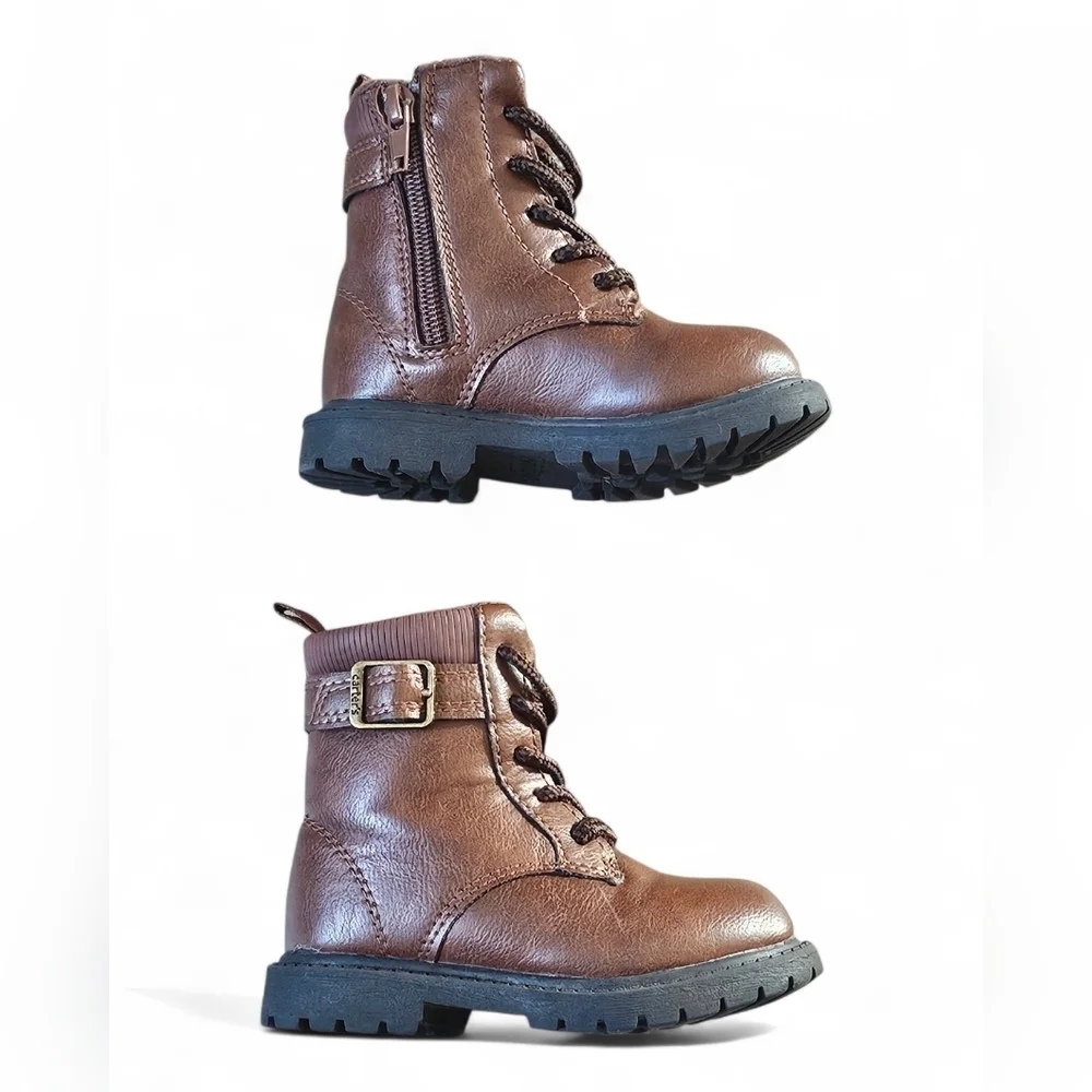 Carter’s Toddler Girls Brown Combat Boots Size 6M